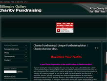 Tablet Screenshot of charity.millionairegallery.com