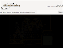 Tablet Screenshot of millionairegallery.com